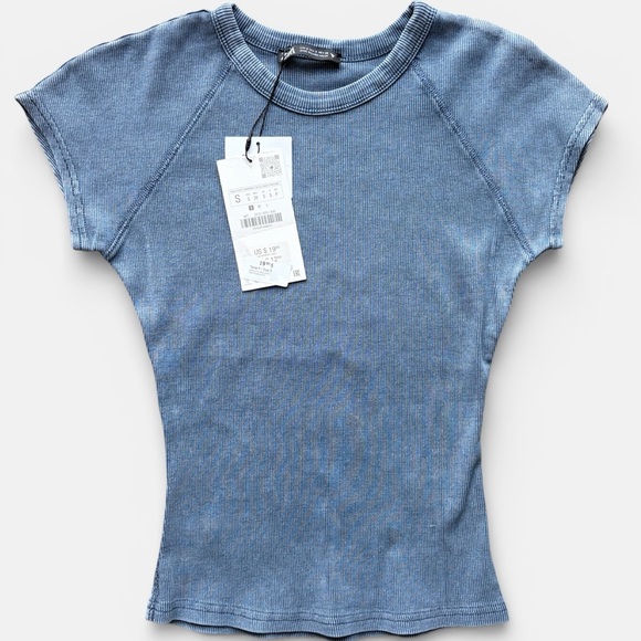 Zara Tops - Zara Blue Short Sleeve Tee